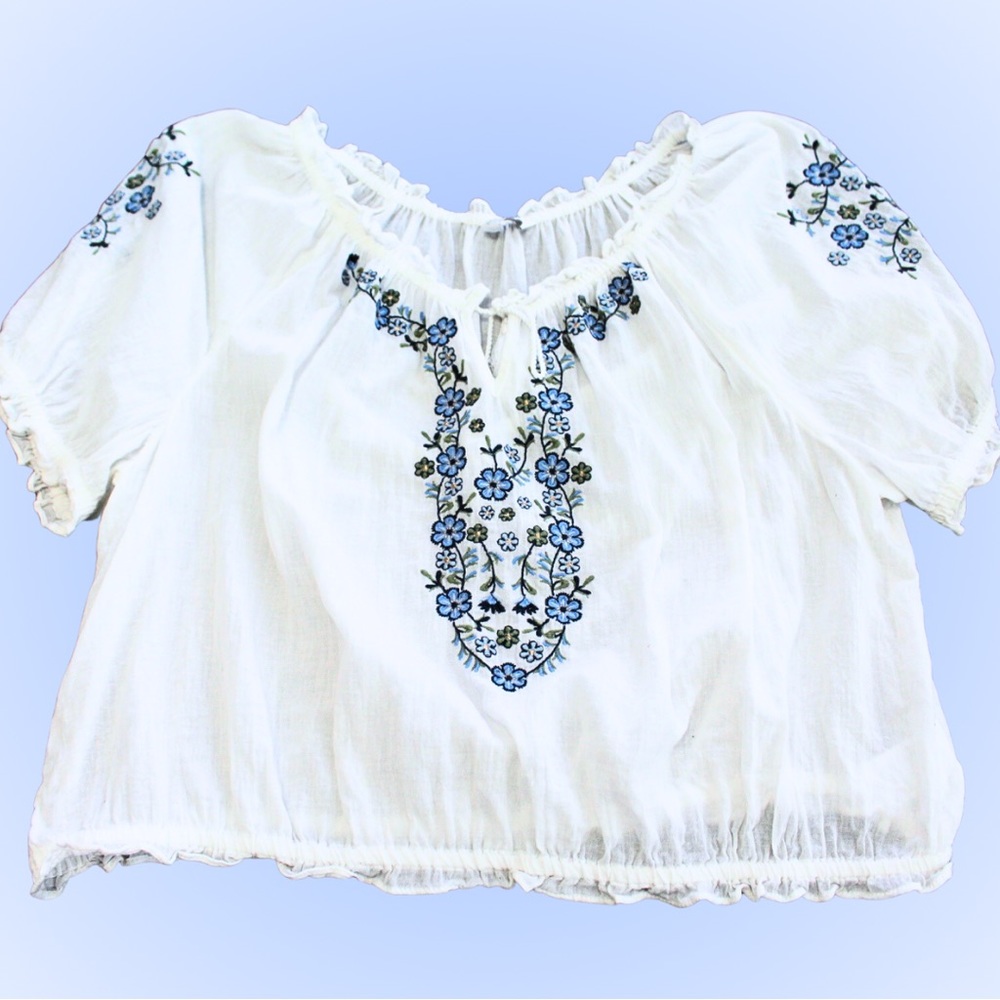 Lucky Brand Bella Swan Inspired Peasant Top like NEW